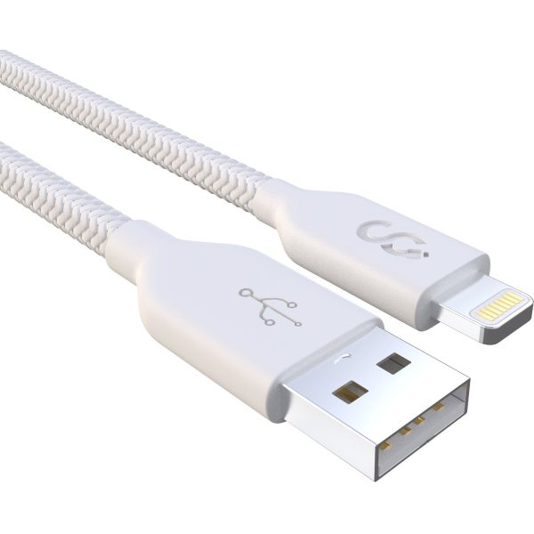 White Nylon Lightning Cable - MFI Certified - 6 FT - Image 6